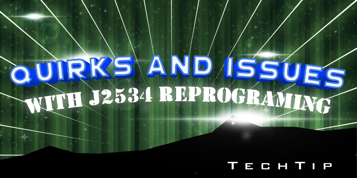 Reprogramming, Tech Tips