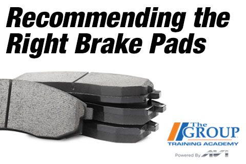 Recommending the Right Brake Pads